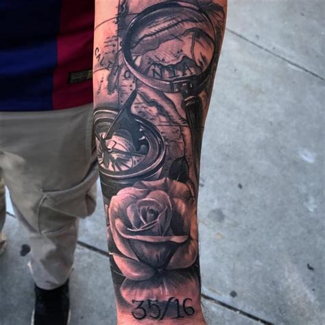 Cool upper arm, half sleeve tattoo designs and ideas #tattoos wolfs upper arm tattoo. Upper Arm Half Sleeve Tribal Tattoo - Get Images
