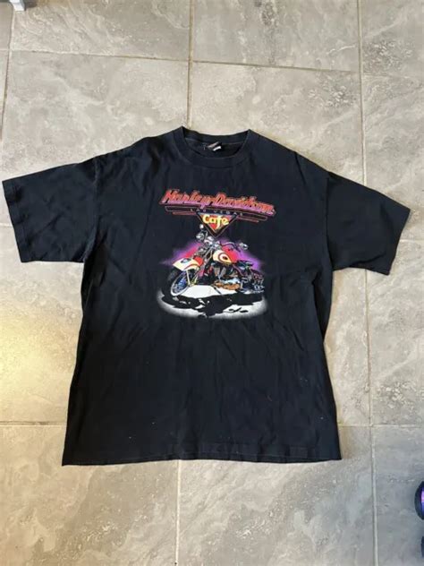 Vintage S Harley Davidson Cafe Las Vegas Black Short Sleeve T Shirt