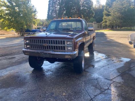 1982 Chevrolet K20 Pickup Brown 4wd Manual For Sale