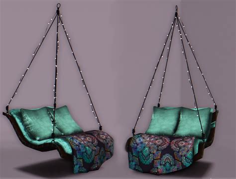 Lana Cc Finds Pixelecstasy Hanging Chair Conversion You Get 4