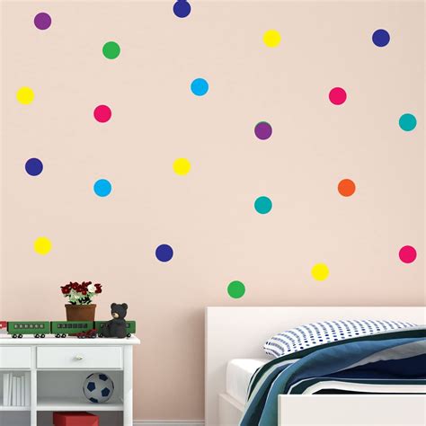 Décor Decals Stickers And Vinyl Art 4 Sizes Polka Dot Wall Stickers