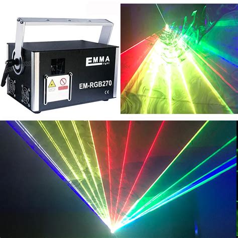 Portable Laser Stage Lights Rgb All Sky Full Color Lighting Mini Dj