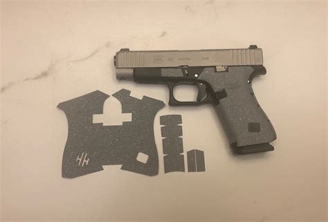 Handleitgrips Gray Textured Rubber Gun Grip Wrap For Glock 43x Etsy