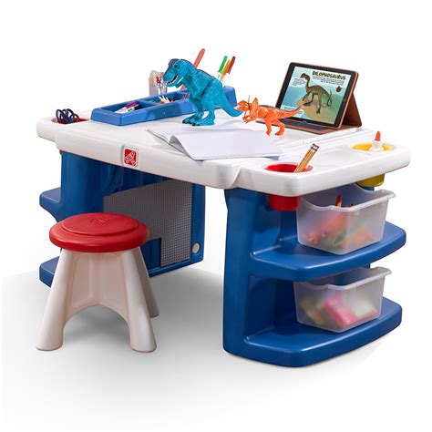 Step2 Build And Store Kids Activity Table Art Desk With Storage Walmart
