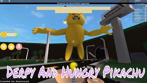 Roblox Derpy And Hungry Pikachu Youtube