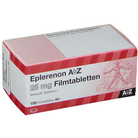 Ich bin sogar 2x deswegen. Eplerenon AbZ 25mg Filmtabletten 100 ST AbZ Pharma GmbH ...