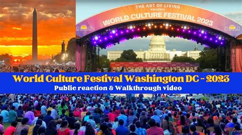 World Culture Festival Public Walkthrough Public Reaction The Art Of Living Youtube
