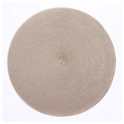 Round Braid Placemat Ivory Dust Cutler S Nylon Braided Placemat