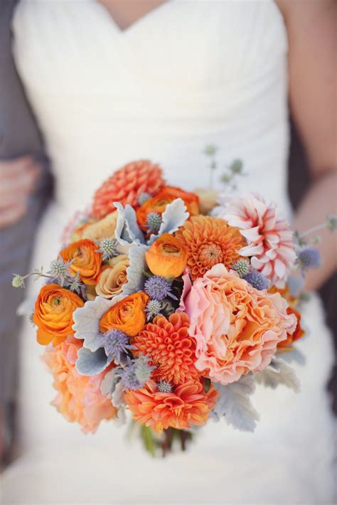 25 Beautiful Vintage Inspired Bridal Bouquets Orange