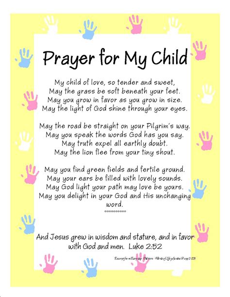 Pin By Cynthia Allison On For The Future Kids D Prayer For My