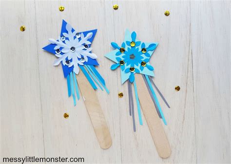 Frozen Inspired Elsa Magic Wand Craft Messy Little Monster