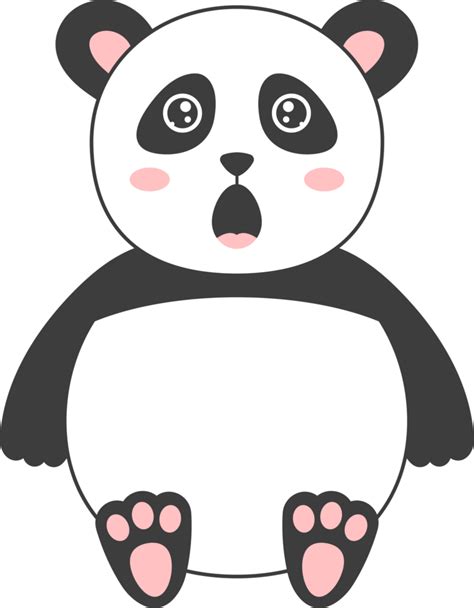 Panda Bear Clipart Design Illustration 9398909 Png