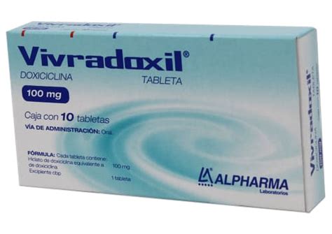 Compra Vivradoxil Doxiciclina 100 Mg Con 10 Tabletas En Prixz