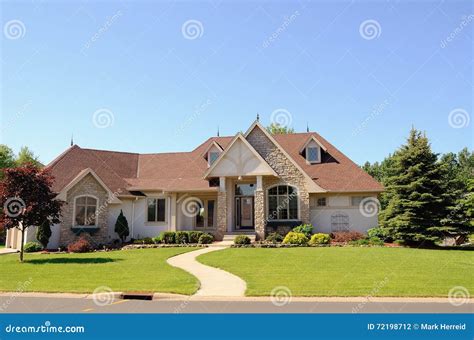 Modern Suburban House Stock Photo Image Of Property 72198712