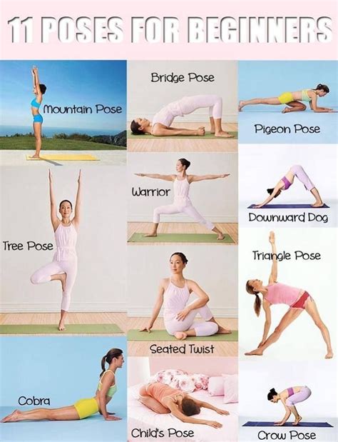 Yoga Poses For Beginners Yoga Practice Pinterest