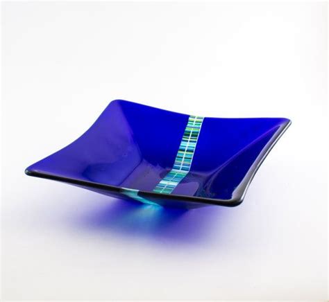 Blue avocado (re)zip reusable storage bags. Cobalt Blue Glass Bowl Fused Glass Square Bowl by ...