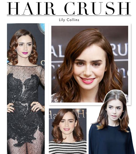 Hair Crush The Secret To Lily Collins’ Perfectly Textured Bob Lily Collins Hair Hair Crush
