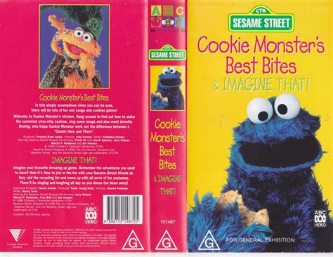 Sesame Street Cookie Monster Best Bites Abc Video Pal Vhs