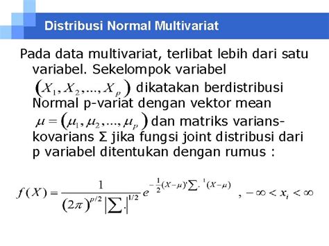 Statistika Multivariat Matriks Varians Kovarians Logo Pendahuluan Data