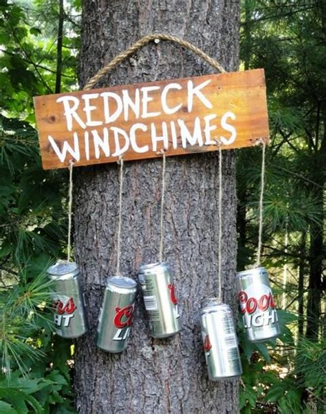 Redneck Windchimes Beer Cans This Would Be So Funny To Hang At Camp