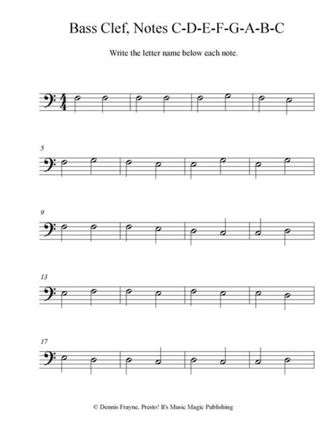 Free Printable Music Note Naming Worksheets — Presto Its Music Magic