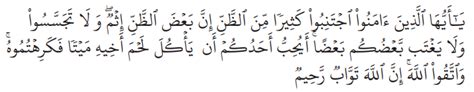 Dalil tentang Ghibah dalam Surah Al-Hujurat Ayat 12 & Hadis, Pengertian