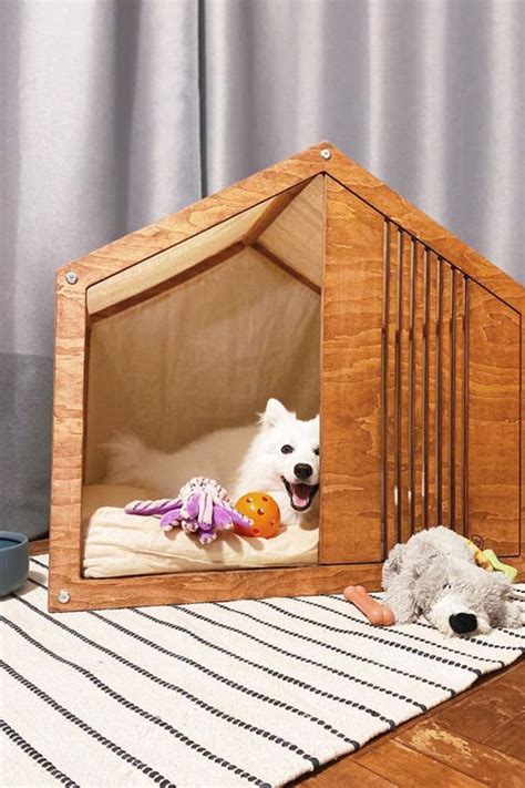 Modern Indoor Dog House Made From Wood