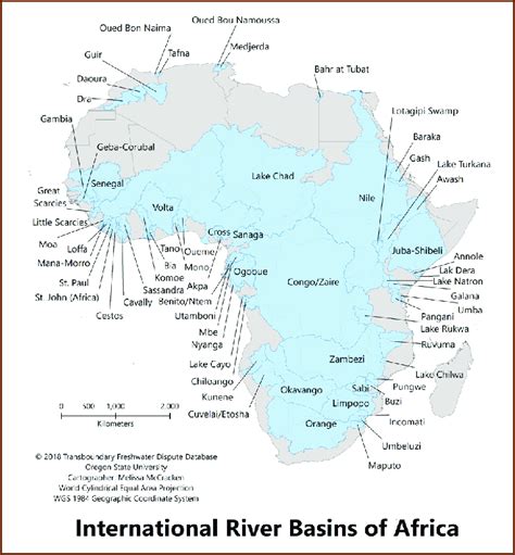 Map Of Transboundary River Basins In Africa 2018 Source Download Scientific Diagram