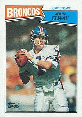 Games football cards value list| best games find games with and cards realms soccer.also games with cards soccer cards. 1987 Topps John Elway #31 Football Card Value Price Guide