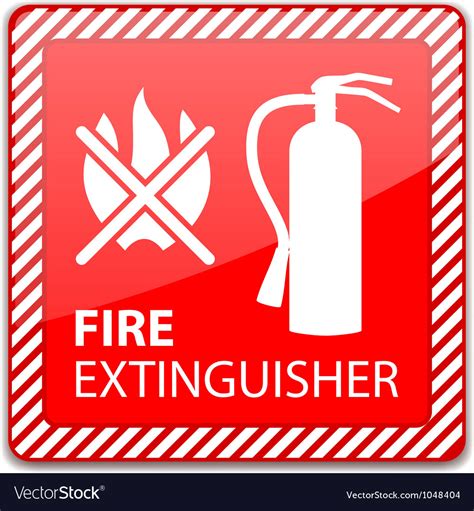 Fire Extinguisher Sign Royalty Free Vector Image