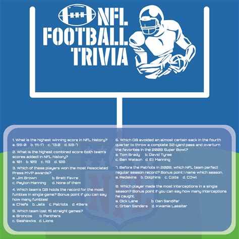 9 Best Images Of Printable Nfl Trivia Questions And Answers Printable