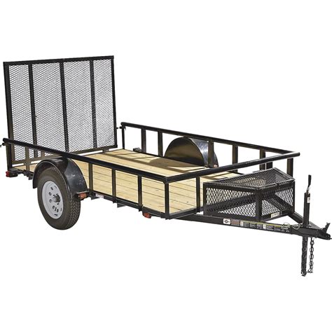 Carry-On Trailer 5.5ft. x 10ft. Steel Wood-floor Utility Trailer with
