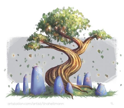 Artstation Iconic Fantasy Trees Tina Heitmann Fantasy Tree Tree