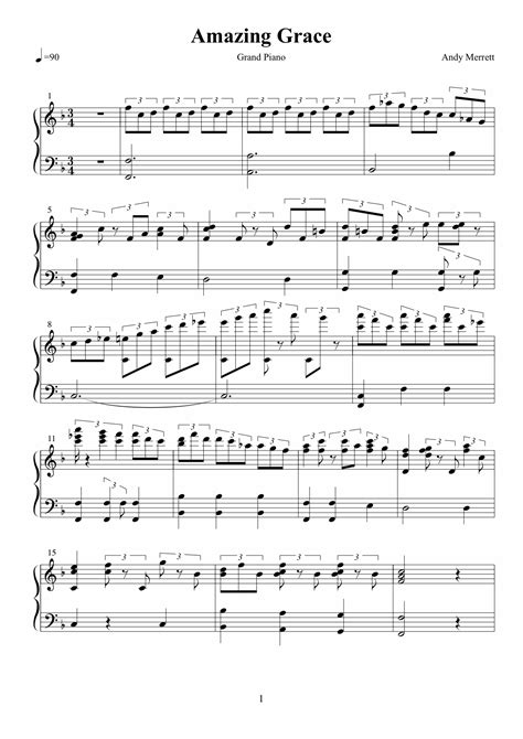 Download and print in pdf or midi free sheet music for broken vessels amazing grace by hillsong united arranged by sdainshow for piano (solo). Amazing Grace Piano Sheet Music With Chords - Best Music Sheet