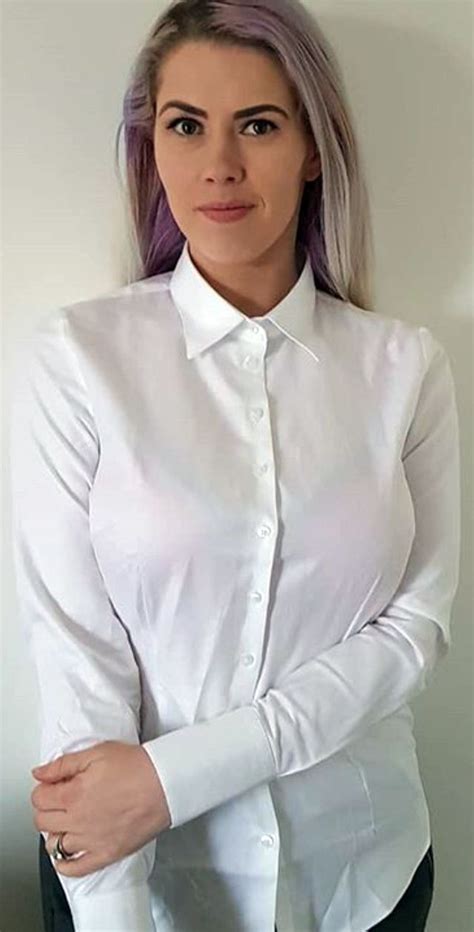 Pin By Jonathan Hernández On Uniformes White Shirts Women Pretty