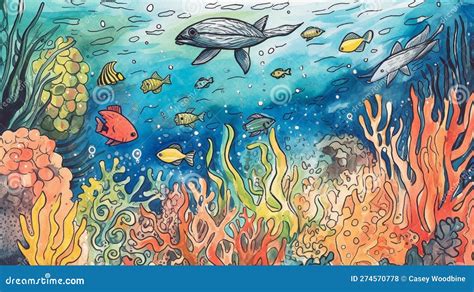 Share More Than 69 Underwater Scene Drawing Vn