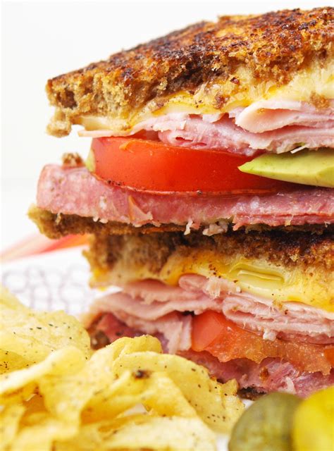 Shred the leftover chicken and use the shredded chicken in your favorite enchilada recipe. Leftover Lunch Meat Grilled Cheese Sandwich Recipe - Pip ...