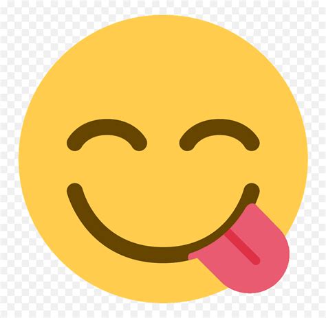 Face Savoring Food Emoji Clipart Emoji Saboreandodelicious Emoticon