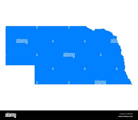 Map Of Nebraska Stock Photo Alamy