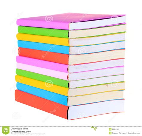Libros Coloridos Aislados Imagen De Archivo Imagen De Conocimiento