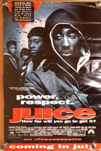Juice 1992 Vintage Original One Sheet Rare Video Poster 415x27