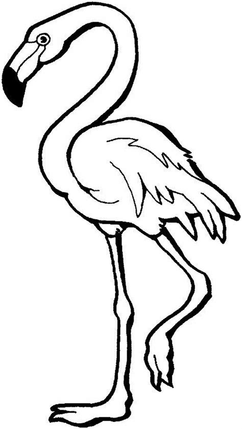 Printable Cute Flamingo Coloring Pages
