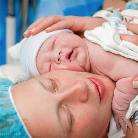 Baby Born During A Gentle C Section Popsugar Moms