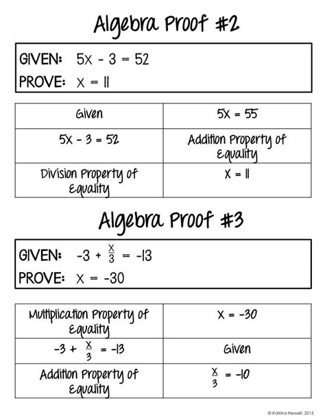 Algebraic Proofs Worksheet With Answers Pdf Style Worksheets