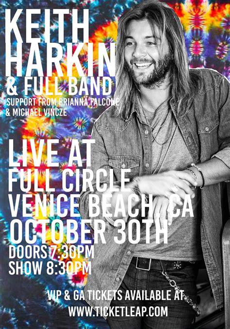 Keith Harkin And Full Band On Mercy Street Tour Full Circle Tickets In