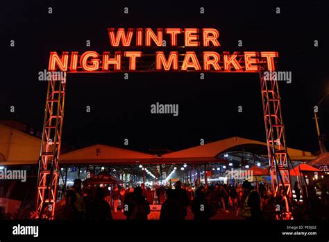 Melbourne Winter Night Market Hi Res Stock Photography And Images Alamy