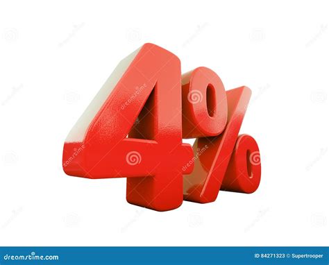 Red Percent Sign Isolated Stock Illustration Illustration Of Special
