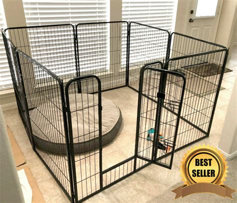 Extra Large Exercise Pen Dog Kennel 40 Inch Tall Dog Pen Indoor Or