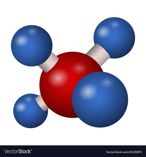 Chemical Formula Of Methane Royalty Free Vector Image