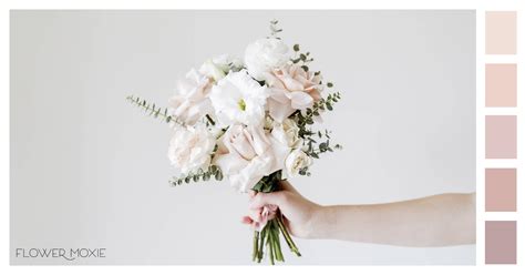 Dusty Rose And Cream Wedding Flower Moodboard Diy Wedding Flower